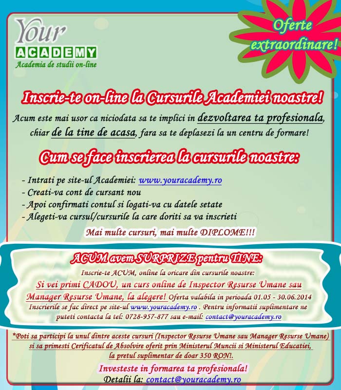 Oferta mai-iunie 2014